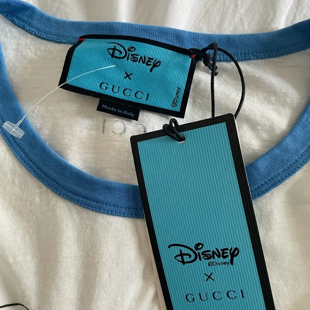 Gucci Off-white Disney Edition Flash Donald Duck T-shirt Sz L - Picture 7 of 9